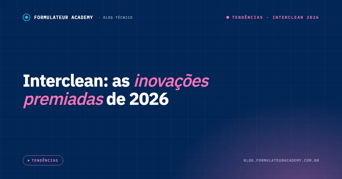 Capa do post: inovações premiadas na Interclean Amsterdam 2026